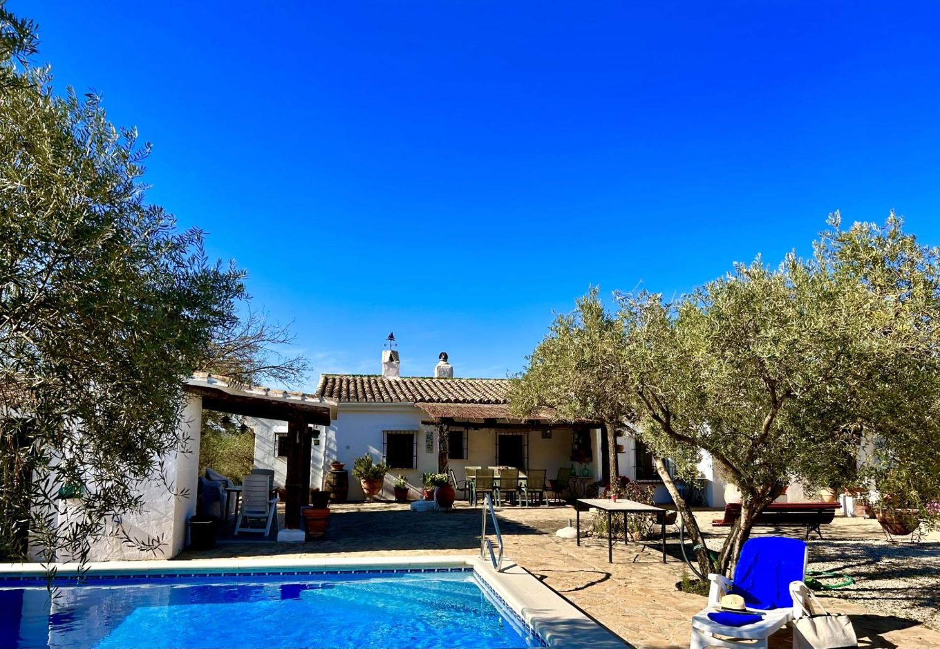 Refugio Andaluz Con Piscina Entre Olivos Villanueva de Tapia Екстериор снимка